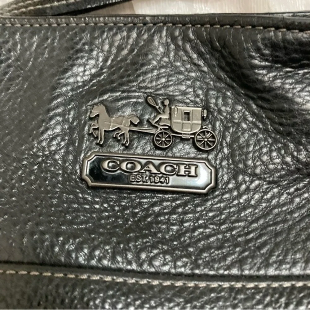 Coach Madison Tribeca Black Leather Shoulder Bag 14109